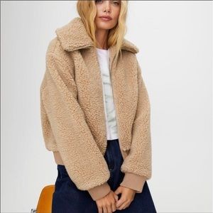 Aritzia Wilfred Free Teddy Bomber
